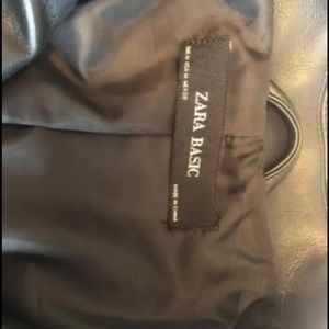 Zara leather jacket